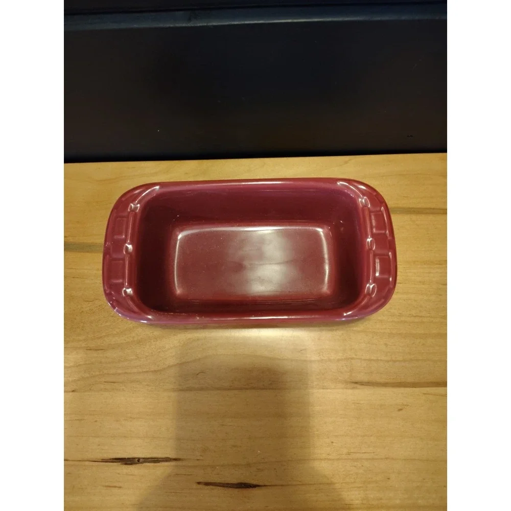 Longaberger Paprika Woven Traditions Small‎ Loaf Pan